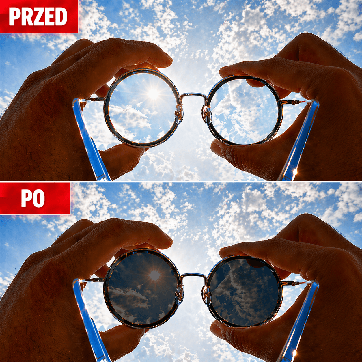 Okularsy - Przeciwsłoneczne Okulary z regulacją przyciemnienia